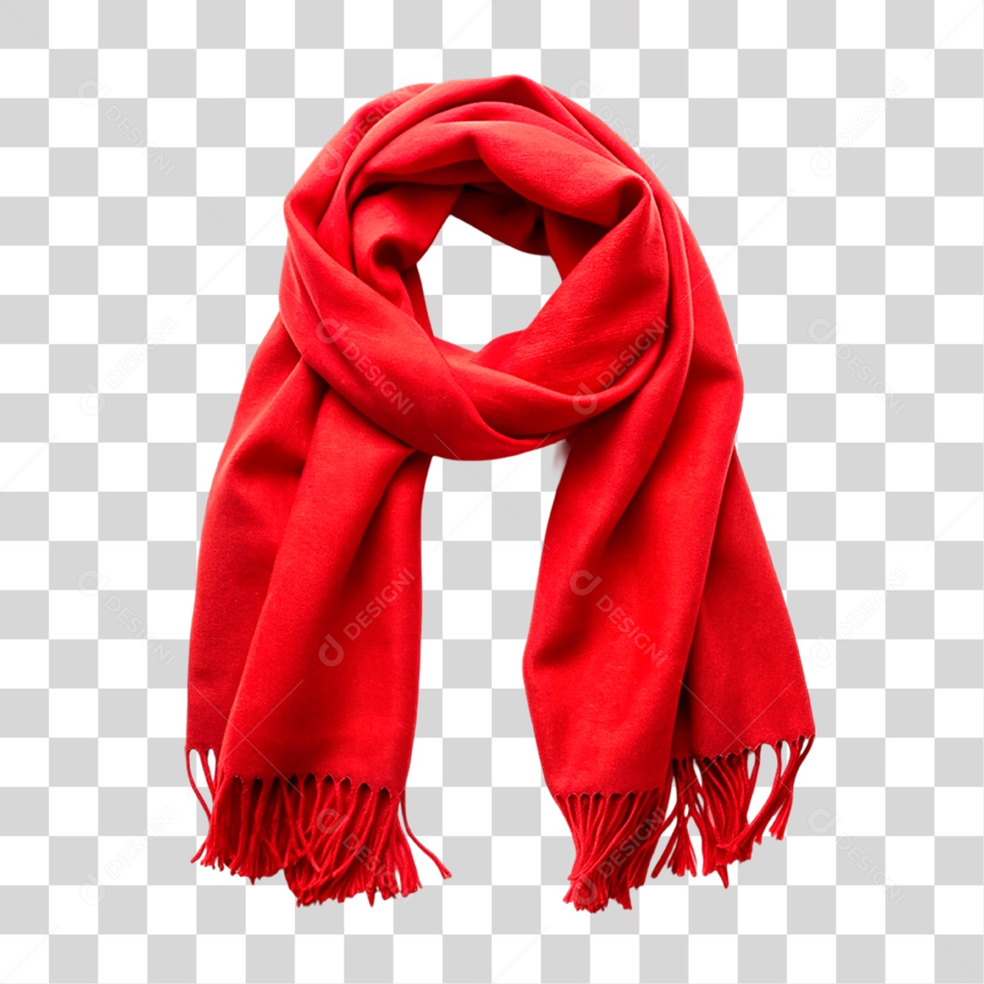 Cachecol Vermelho PNG Transparente