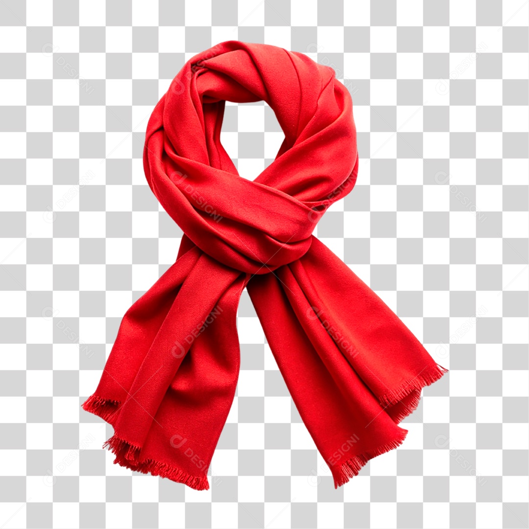 Cachecol Vermelho PNG Transparente