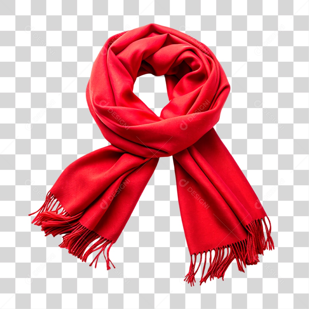 Cachecol Vermelho PNG Transparente