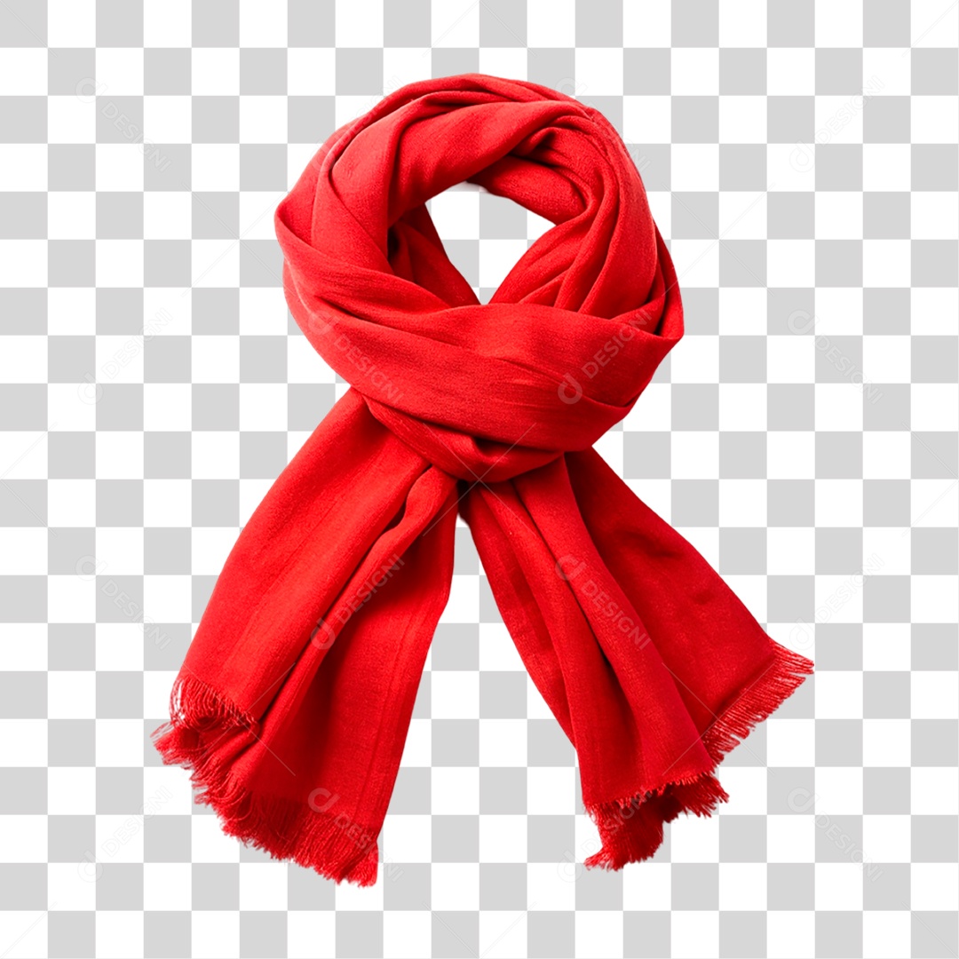 Cachecol Vermelho PNG Transparente