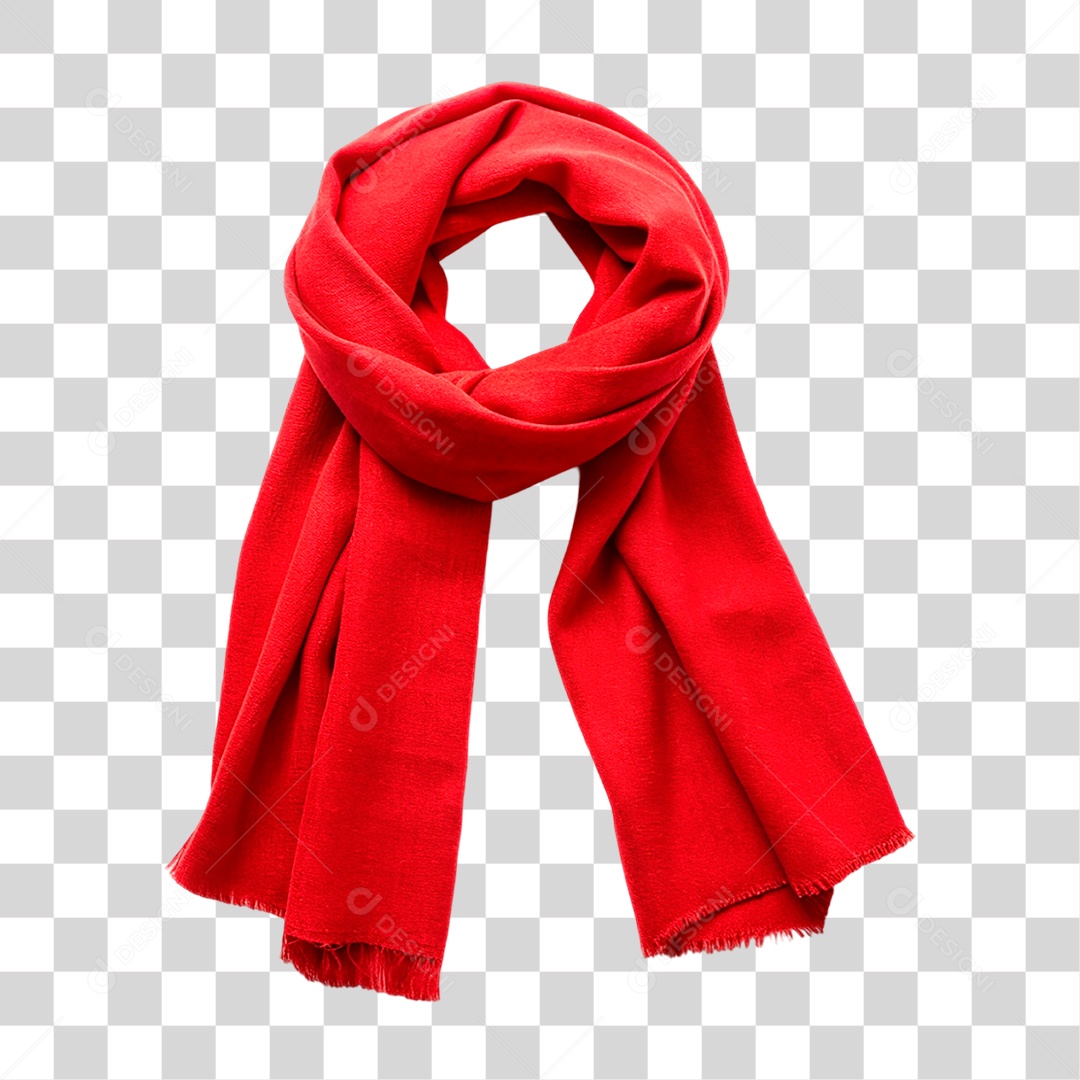Cachecol Vermelho PNG Transparente