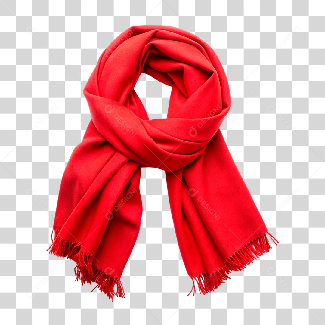 Cachecol Vermelho PNG Transparente