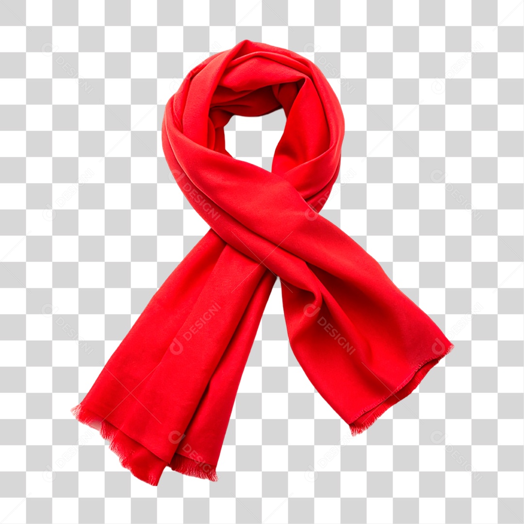 Cachecol Vermelho PNG Transparente