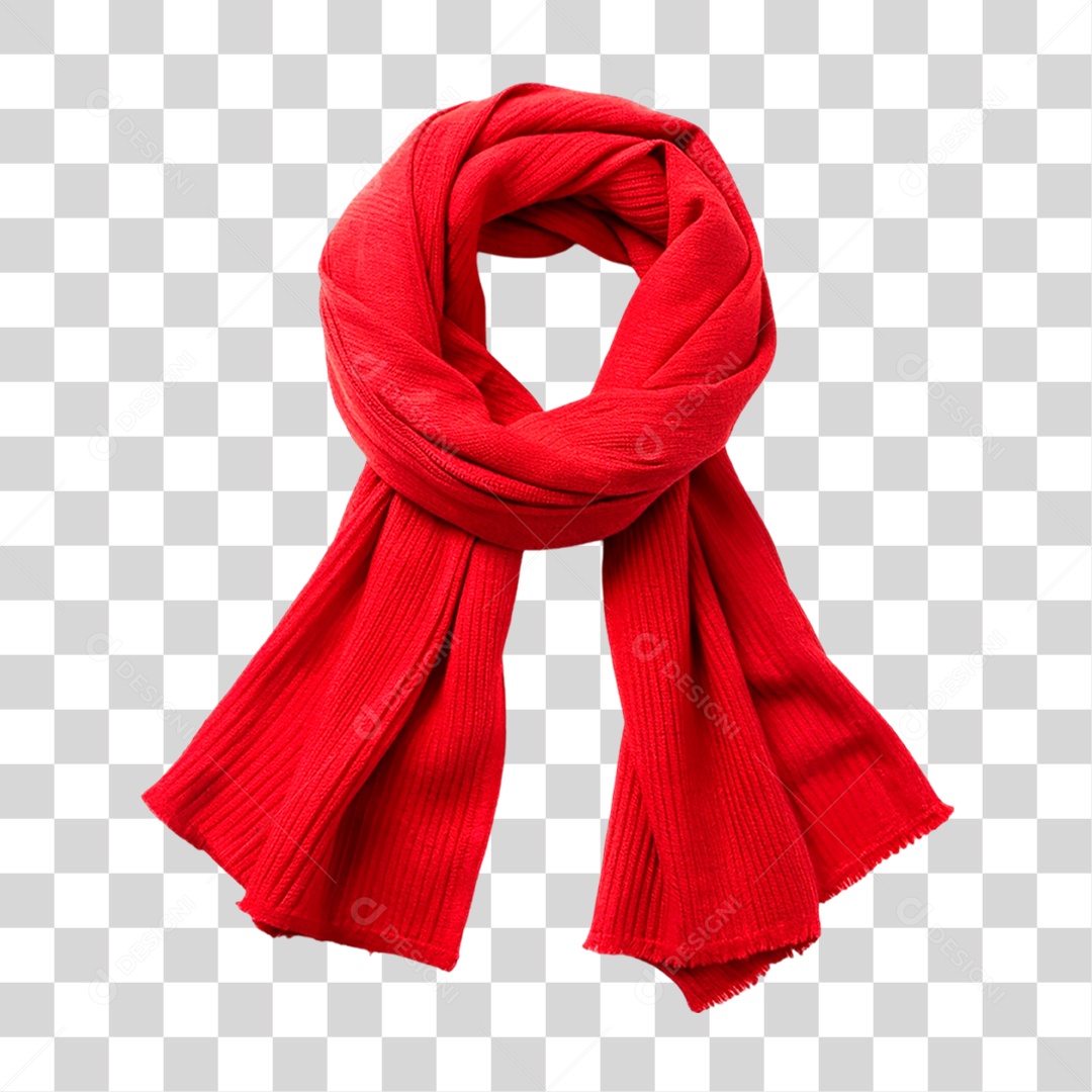 Cachecol Vermelho PNG Transparente
