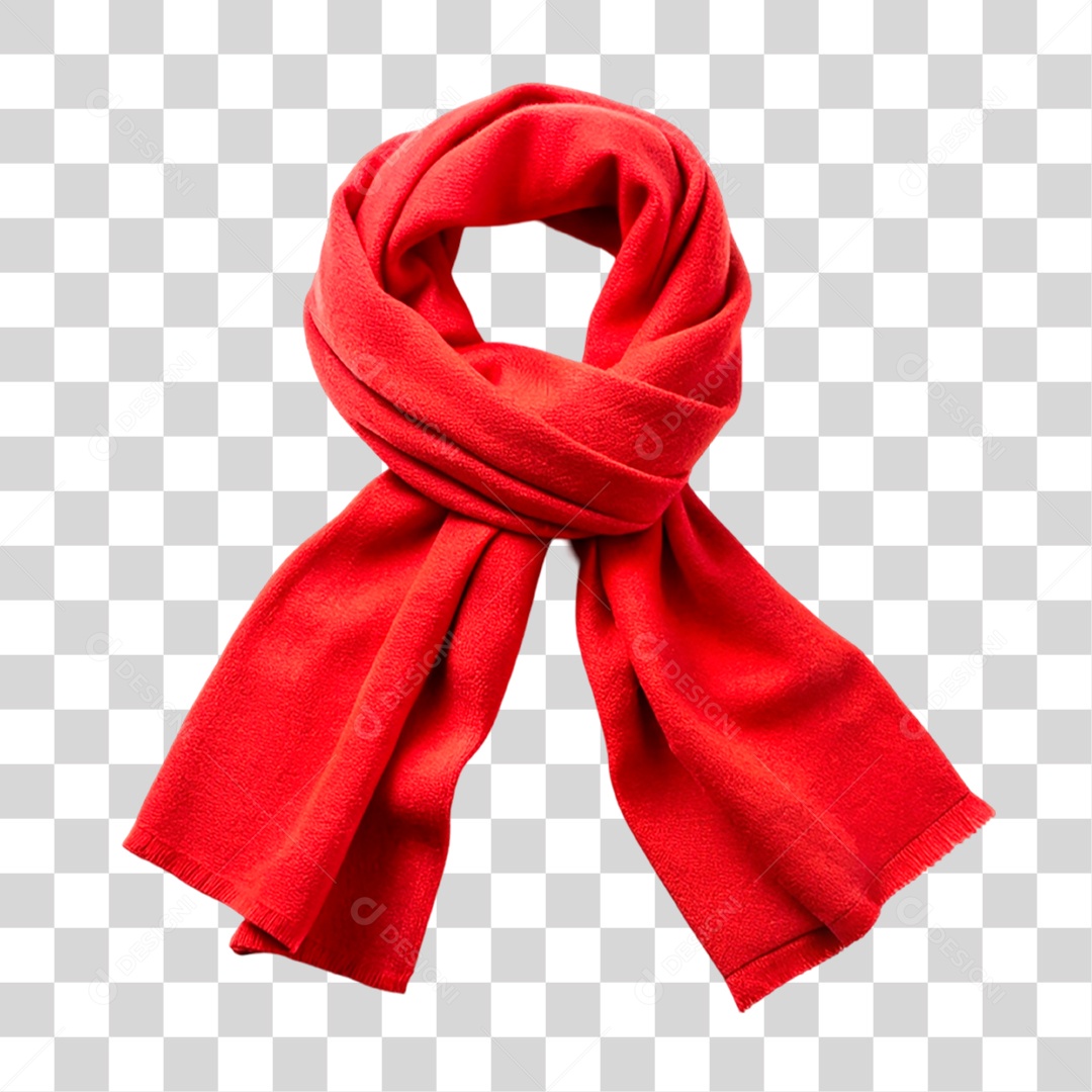 Cachecol Vermelho PNG Transparente