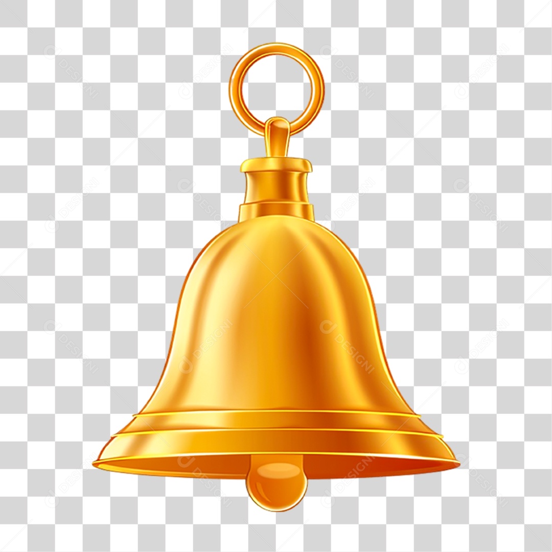 Sino Dourado PNG Transparente