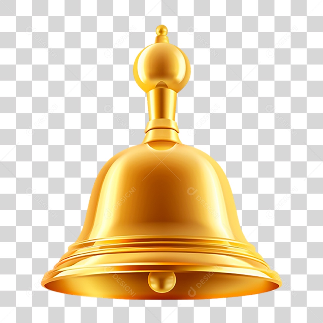 Sino Dourado PNG Transparente