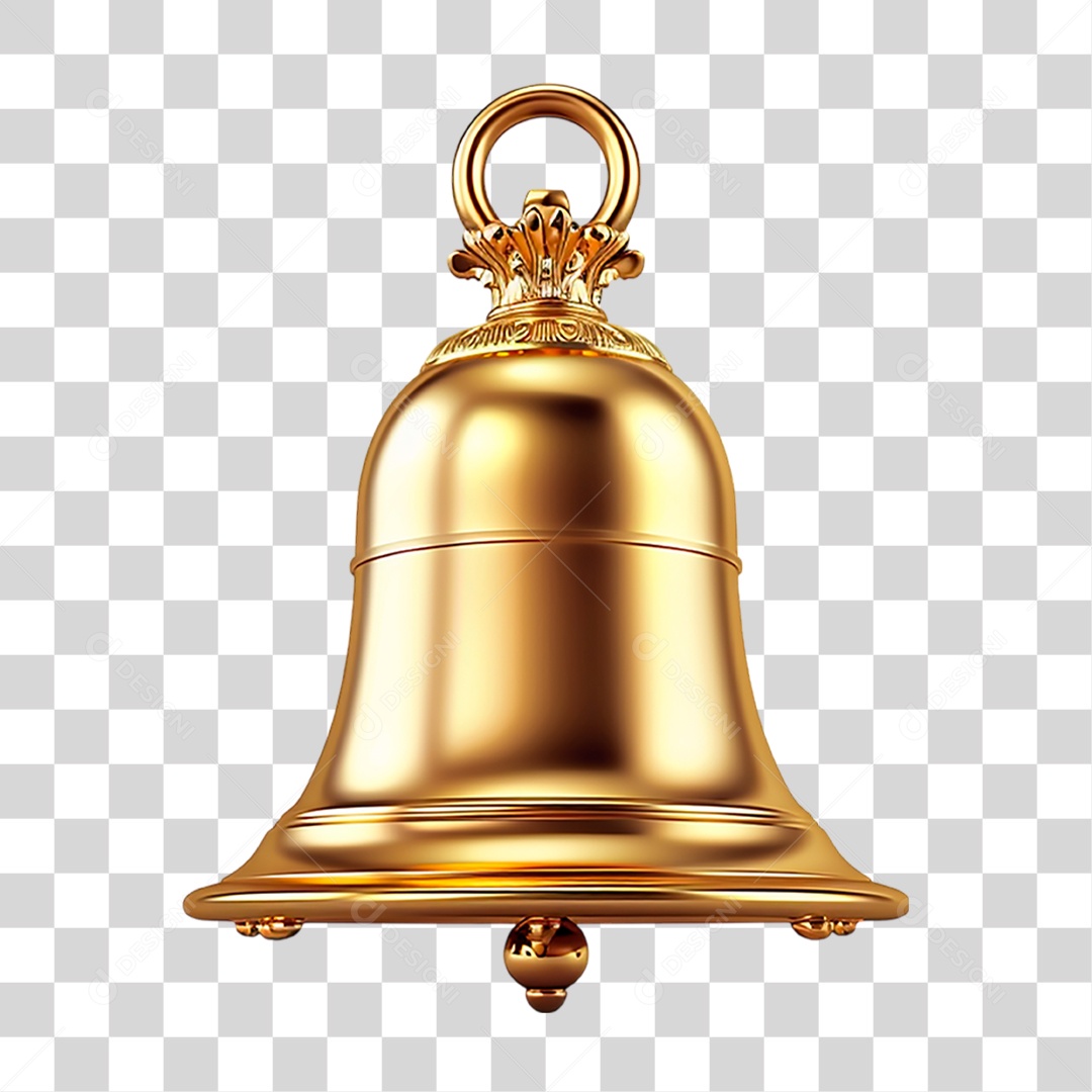 Sino Dourado PNG Transparente