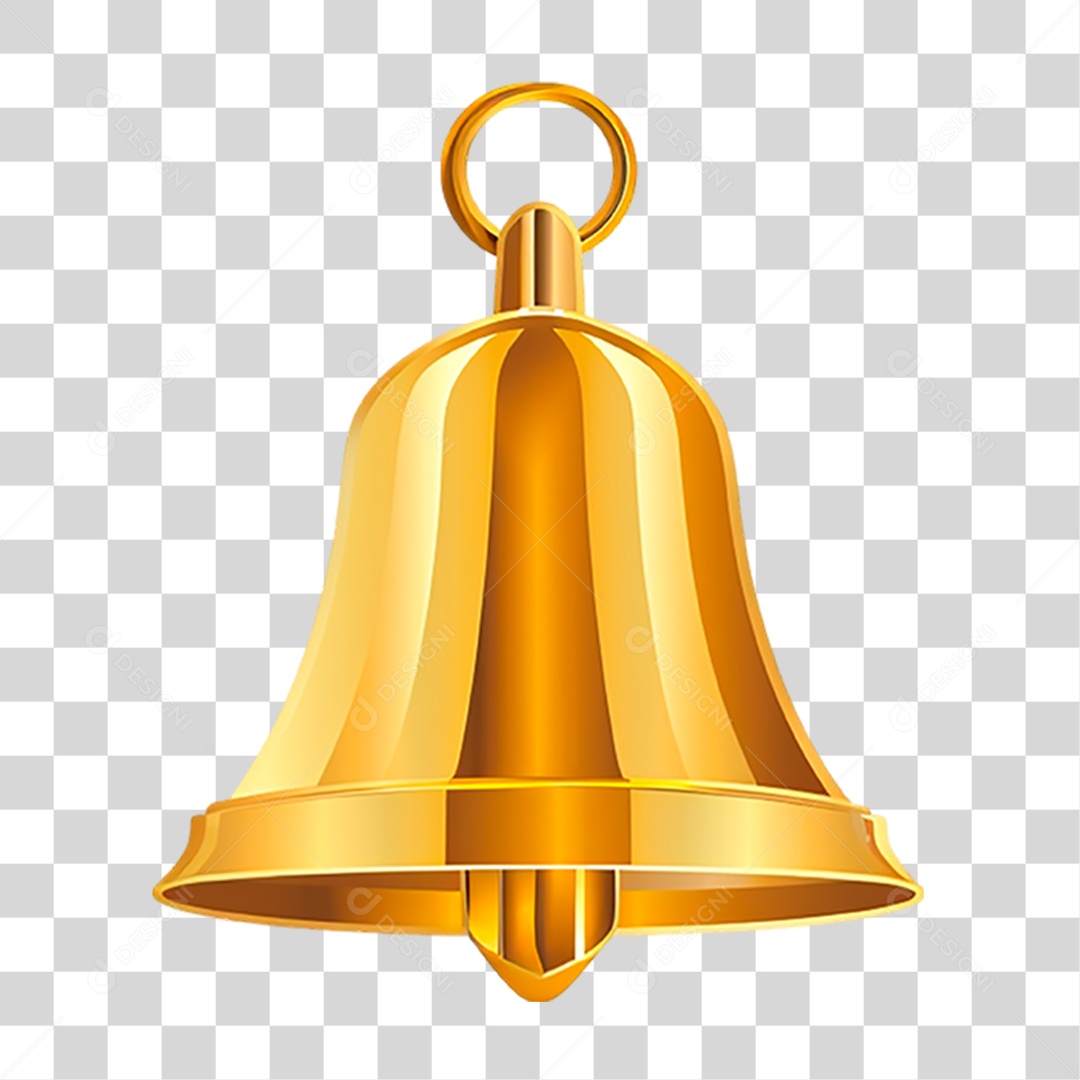 Sino Dourado PNG Transparente