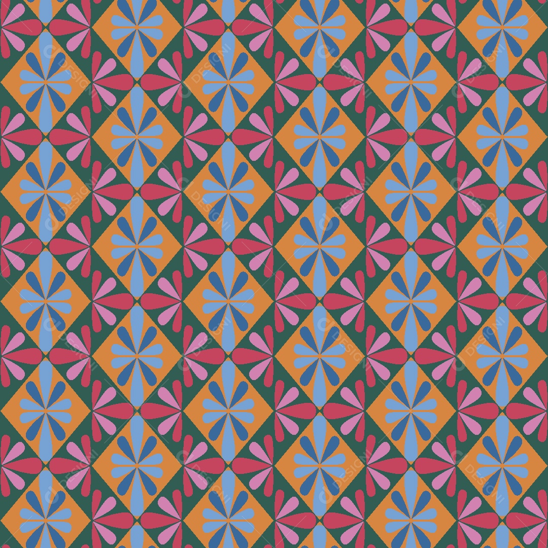 Estampa Geométrica Ilustração Vetor EPS