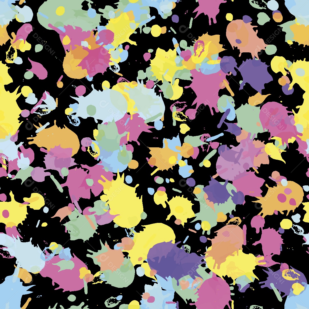 Estampa de Tinta Ilustração Vetor EPS