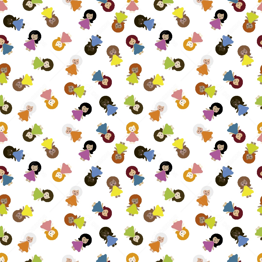 Estampa de Mulheres Ilustração Vetor EPS