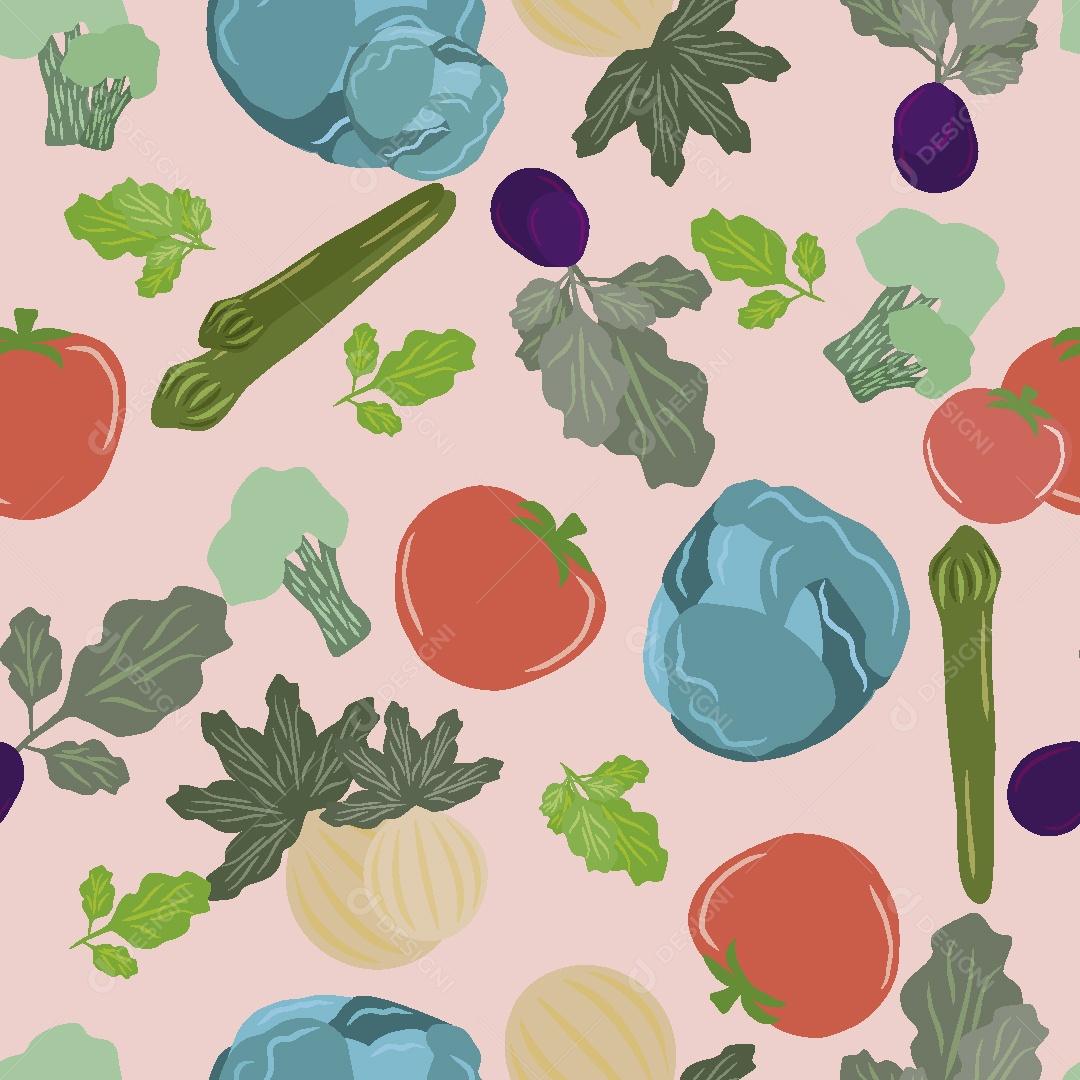 Estampa Vegetal Ilustração Vetor EPS