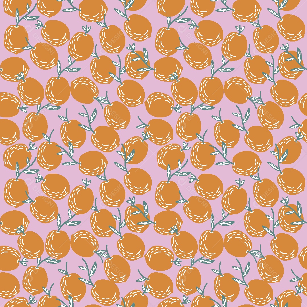 Estampa de Laranjas Ilustração Vetor EPS