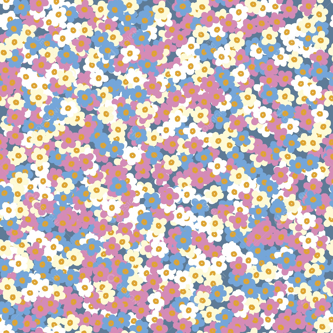 Estampa de Margaridas Ilustração Vetor EPS