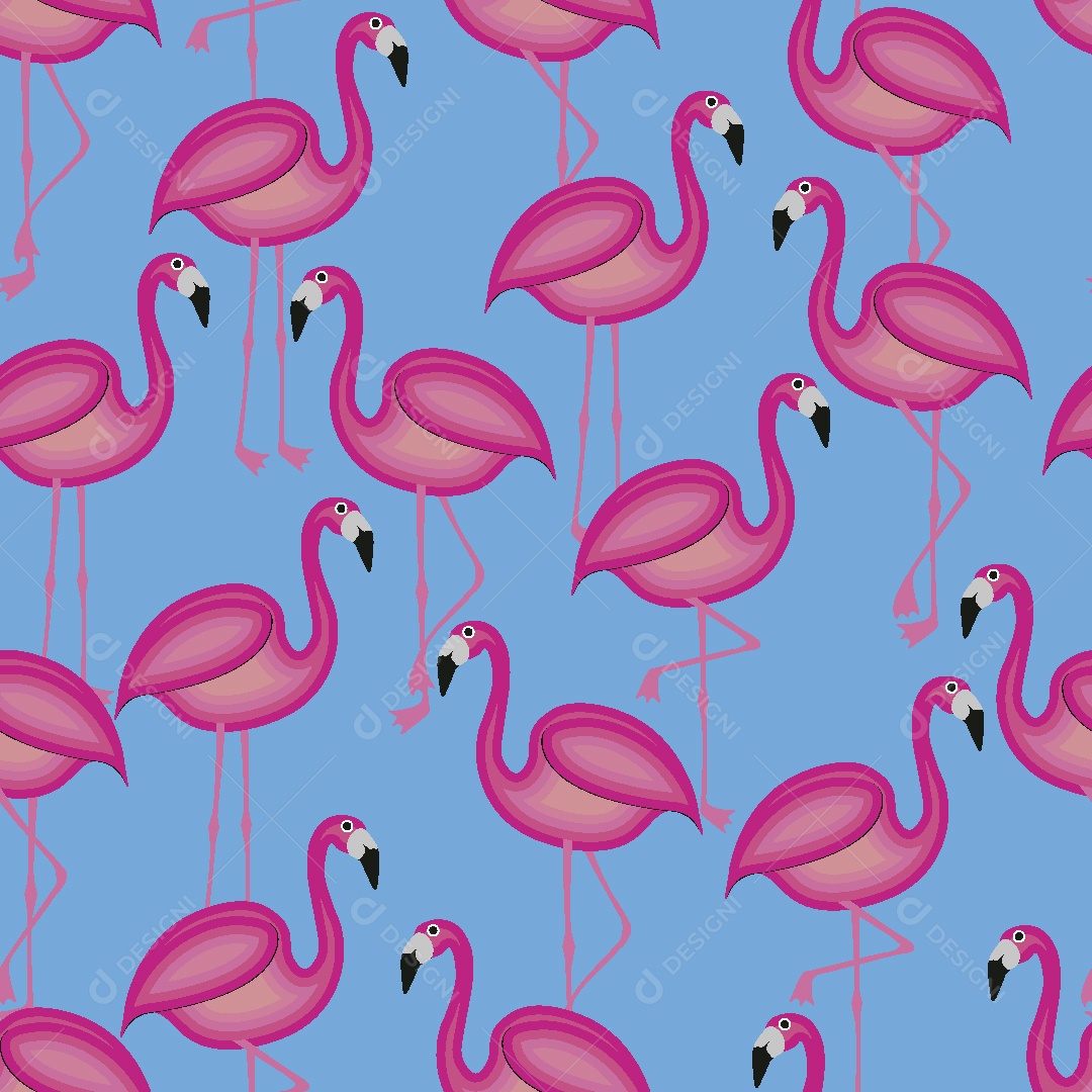 Estampa de Flamingo Ilustração Vetor EPS