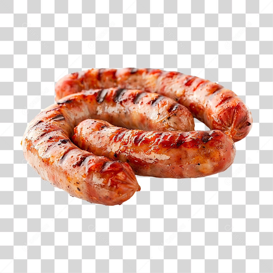 Linguiça Assada PNG Transparente