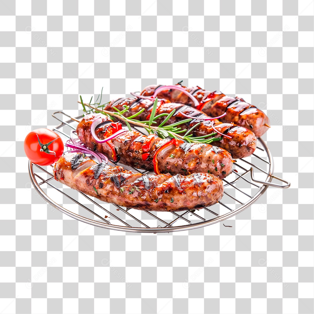 Linguiça Assada PNG Transparente
