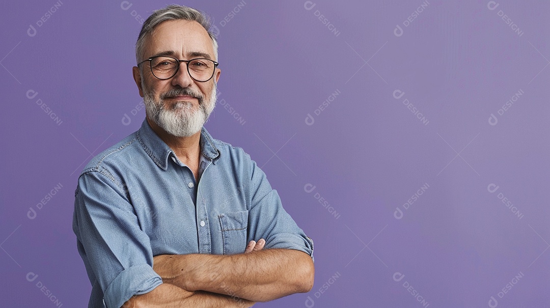 Homem de 50 anos expressando afeto