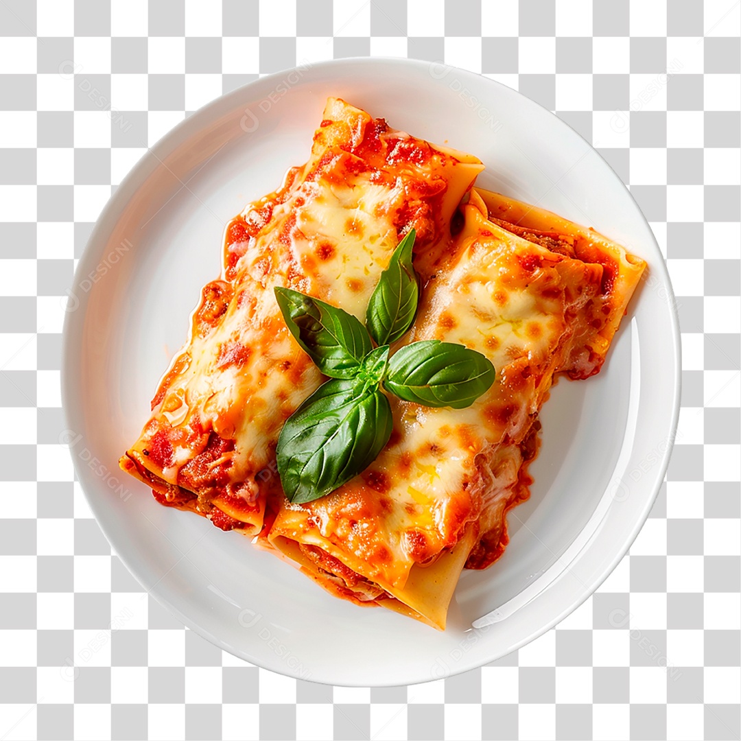 Prato de Lasanha PNG Transparente