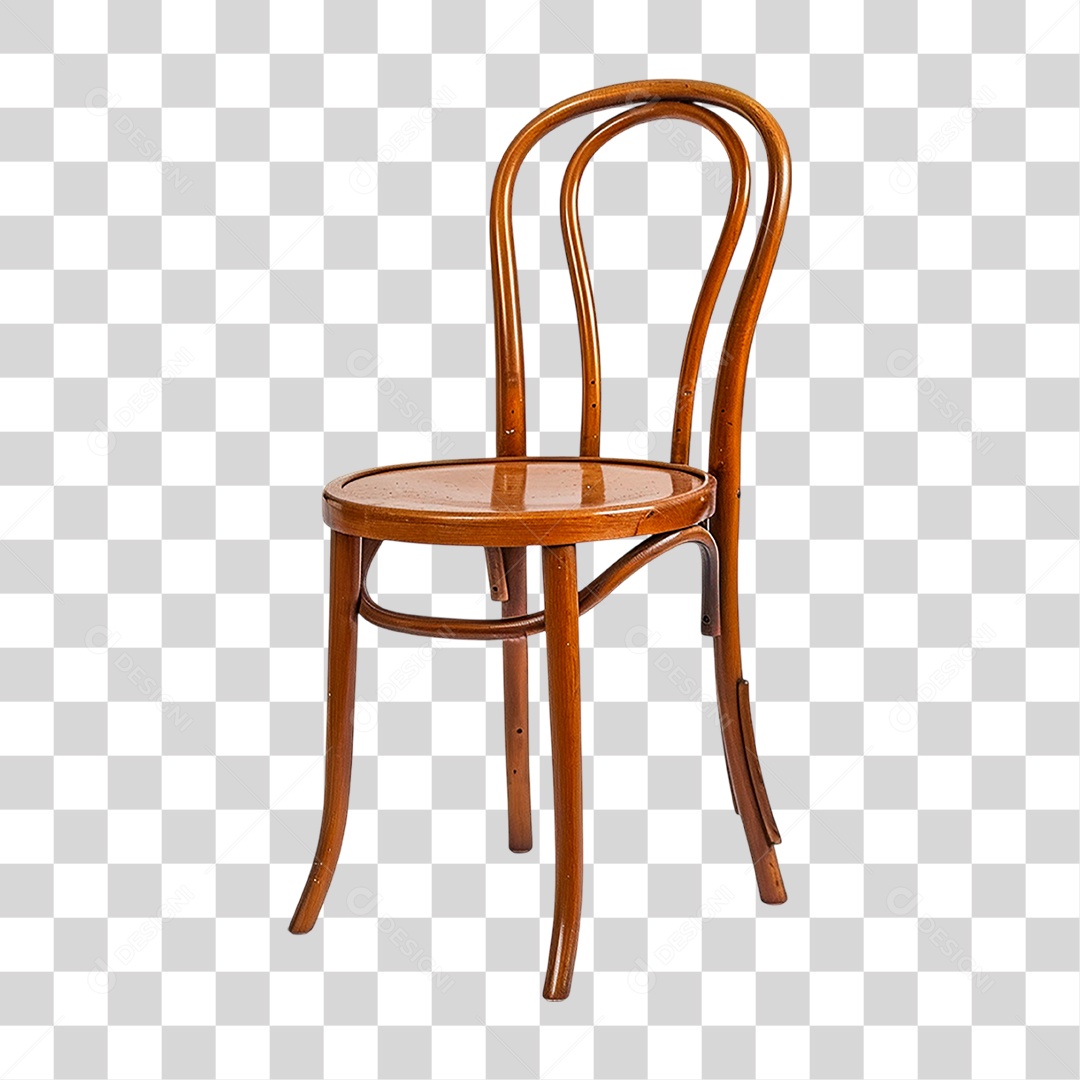 Cadeira de Madeira PNG Transparente