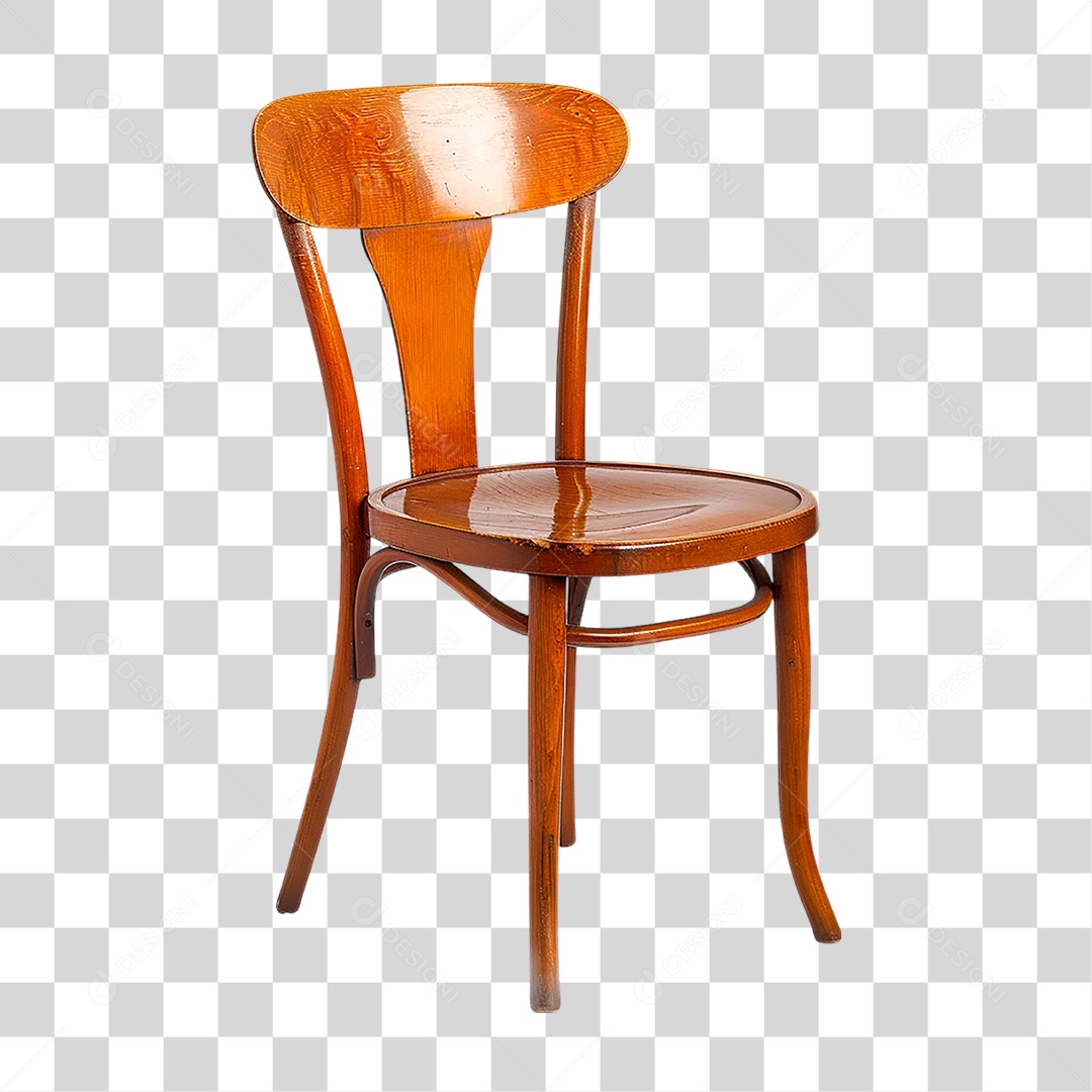 Cadeira de Madeira PNG Transparente