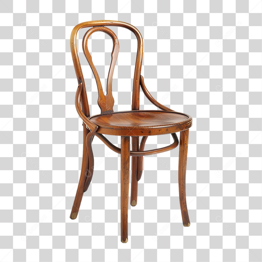 Cadeira de Madeira PNG Transparente