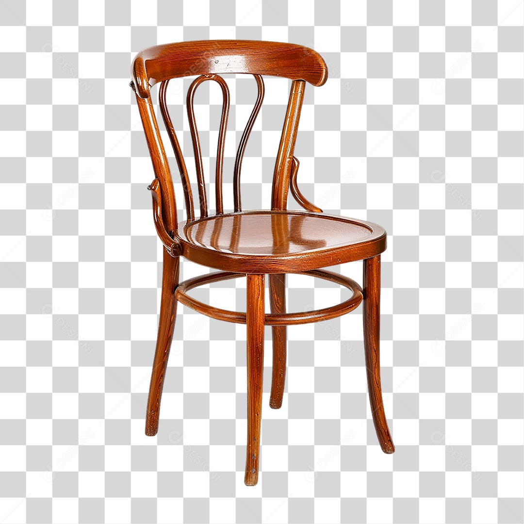 Cadeira de Madeira PNG Transparente