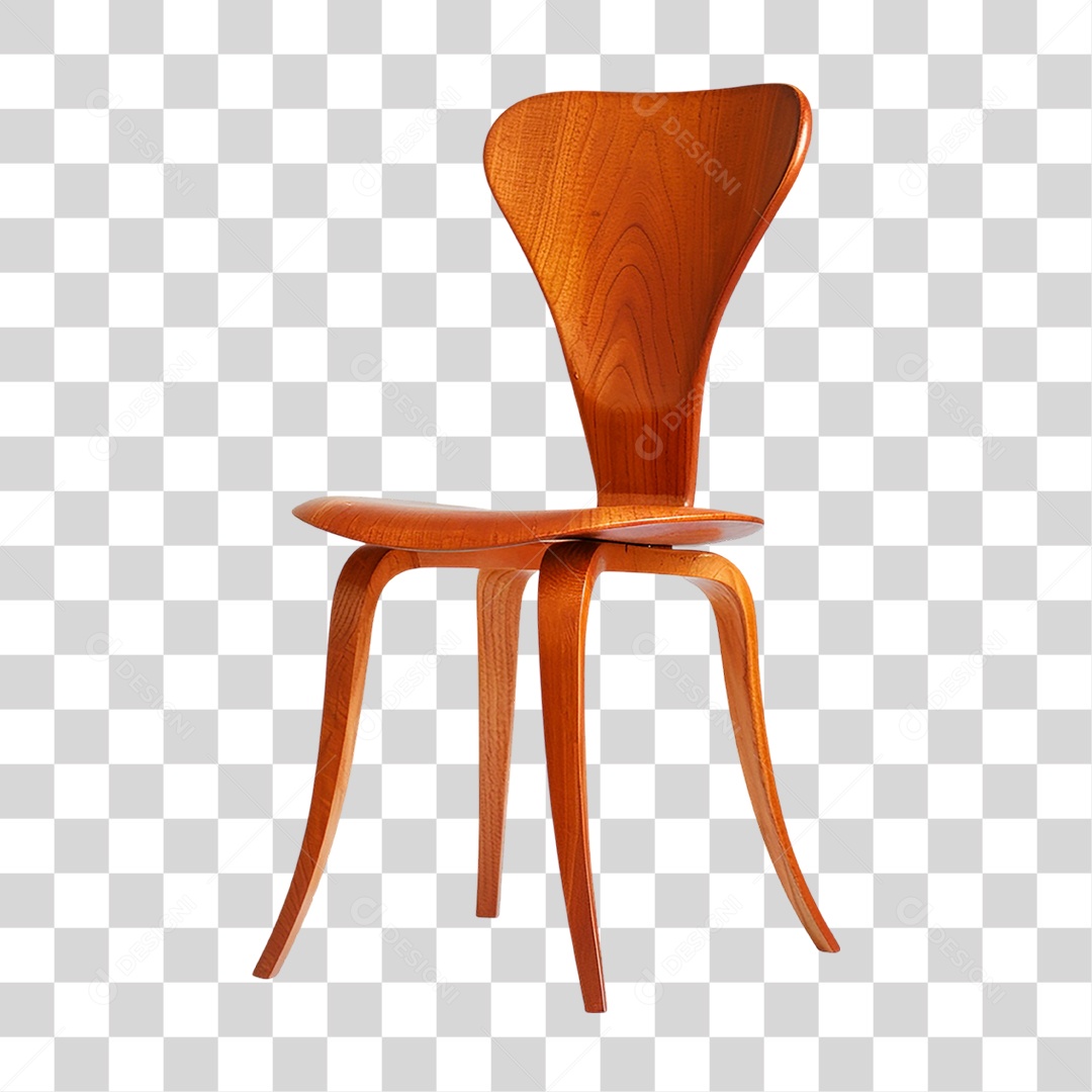 Cadeira de Madeira PNG Transparente