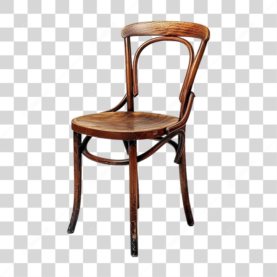 Cadeira de Madeira PNG Transparente
