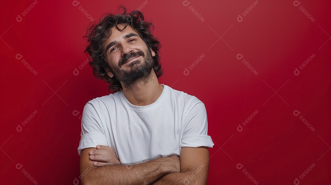 Homem de 50 anos expressando afeto