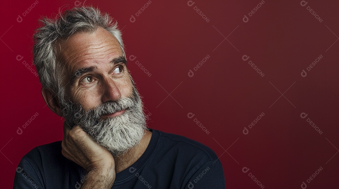 Homem de 50 anos expressando afeto