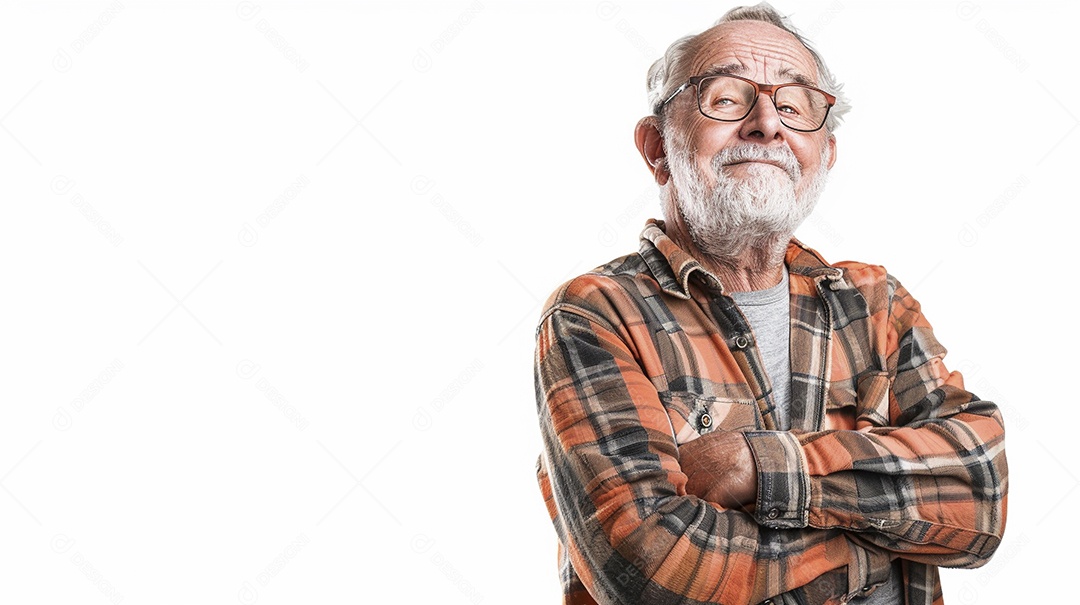 Homem de 50 anos expressando afeto