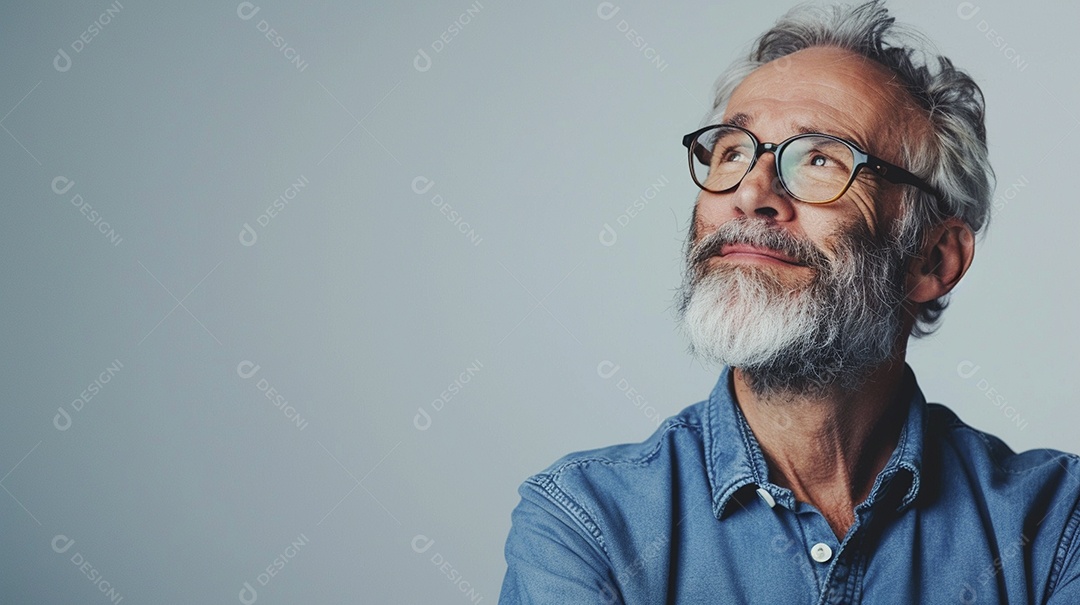 Homem de 50 anos expressando afeto