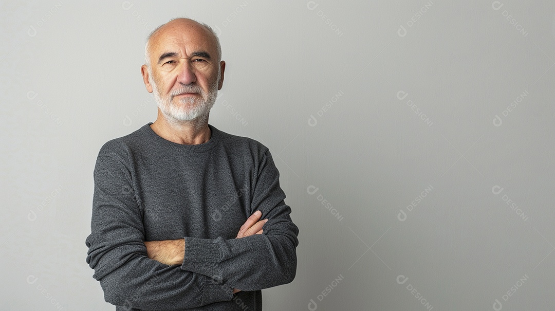 Homem de 50 anos expressando afeto