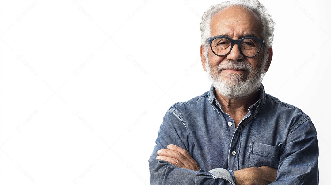 Homem de 50 anos expressando afeto