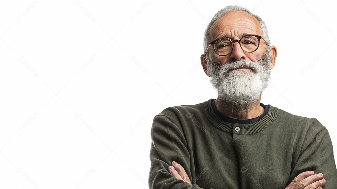 Homem de 50 anos expressando afeto