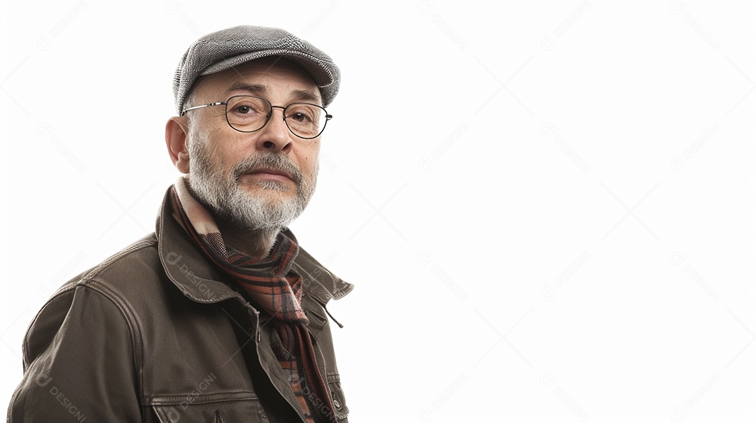 Homem de 50 anos expressando afeto