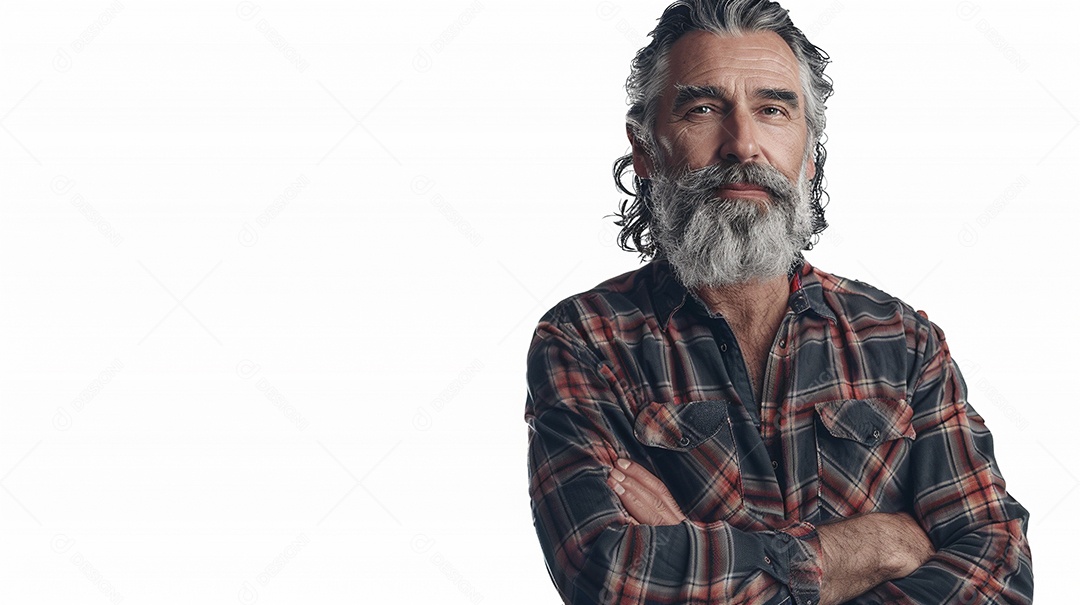 Homem de 50 anos expressando afeto