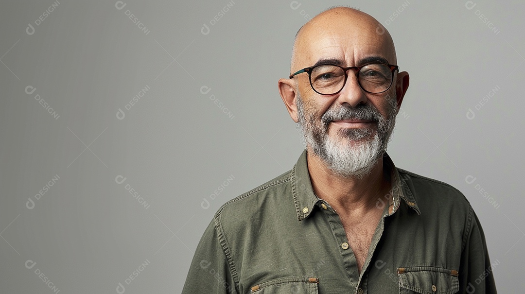 Homem de 50 anos expressando afeto