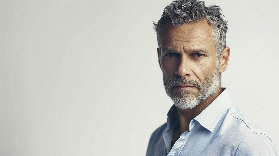 Homem de 50 anos expressando afeto