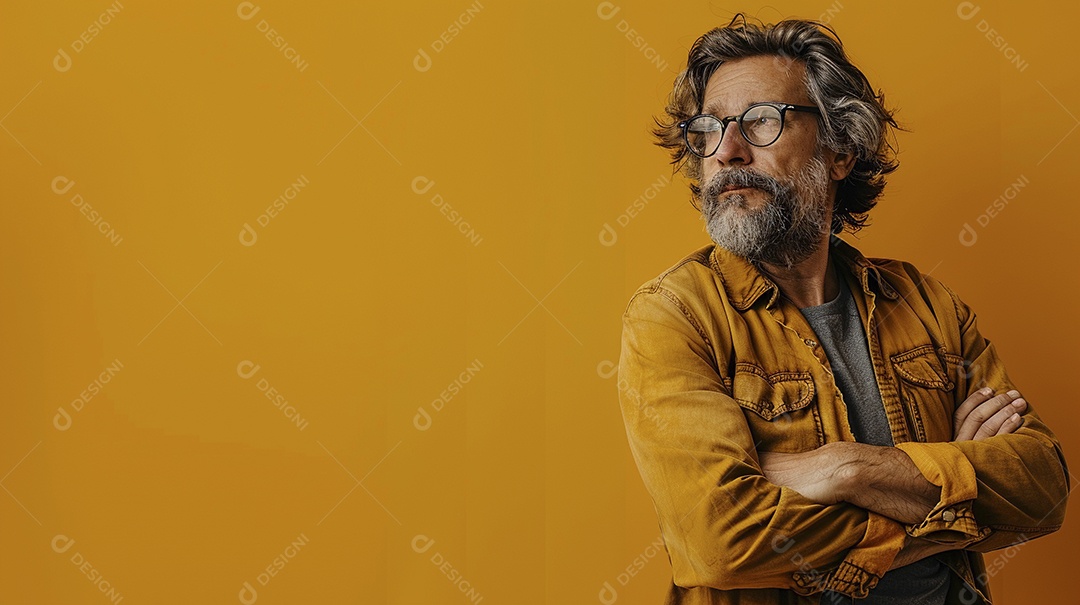 Homem de 50 anos expressando afeto