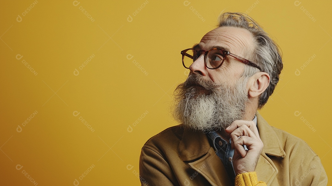 Homem de 50 anos expressando afeto