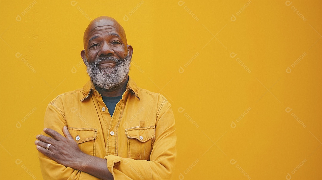 Homem de 50 anos expressando afeto