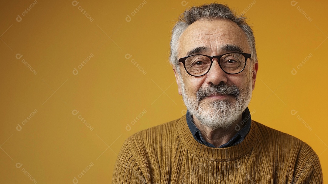 Homem de 50 anos expressando afeto