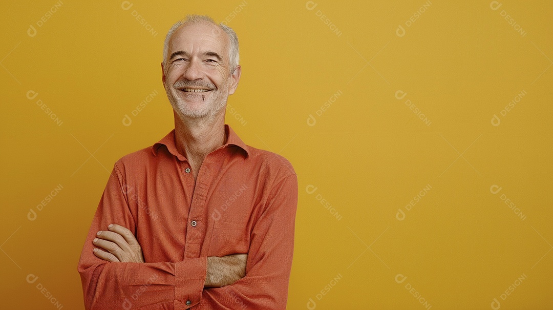 Homem de 50 anos expressando afeto