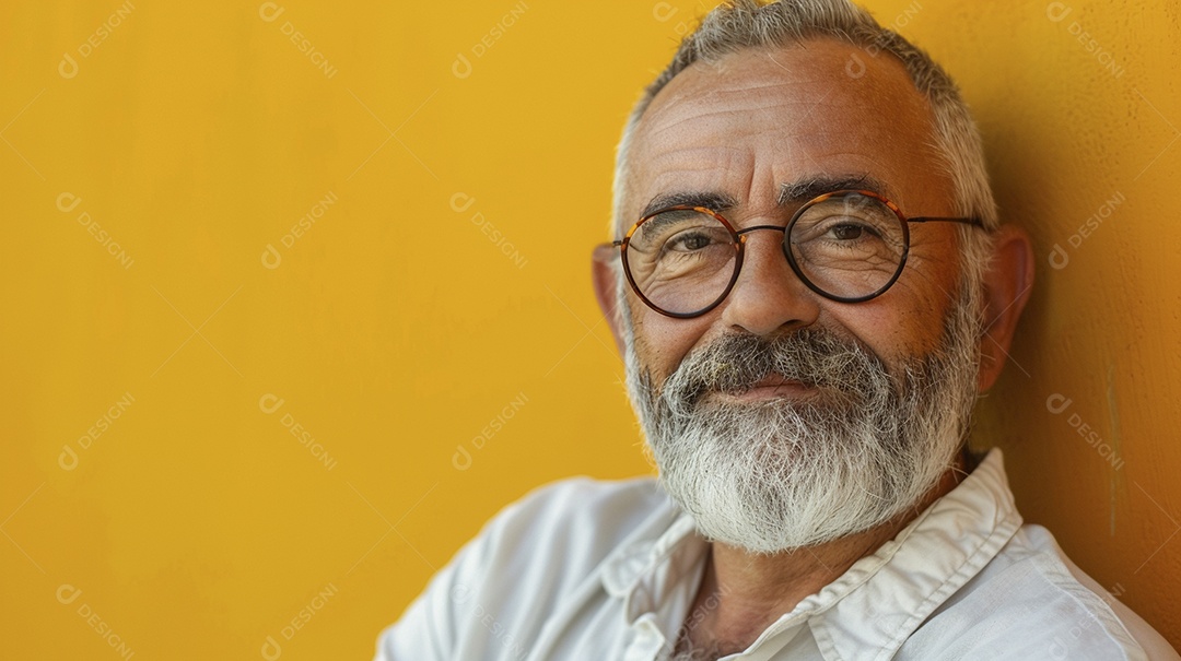 Homem de 50 anos expressando afeto