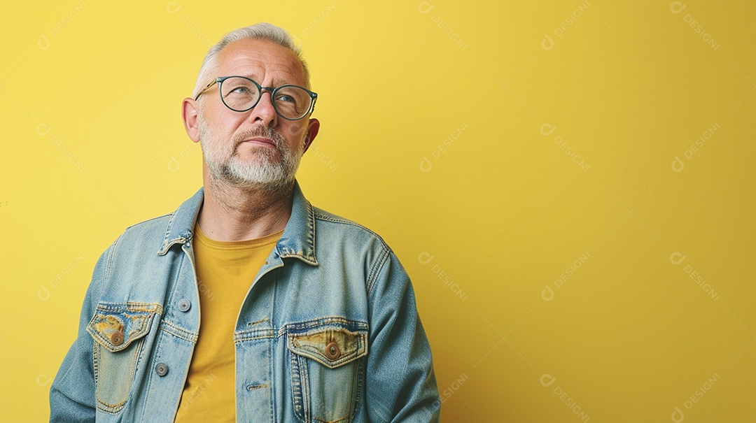 Homem de 50 anos expressando afeto