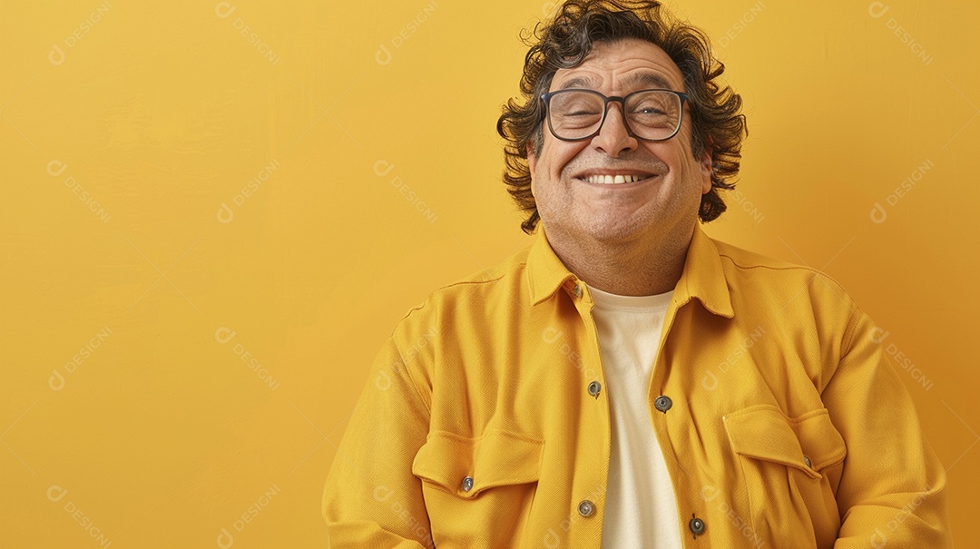 Homem de 50 anos expressando afeto