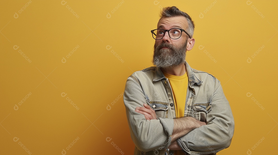 Homem de 50 anos expressando afeto